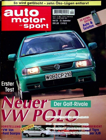 Deckblatt Auto Motor und Sport (20/1994)